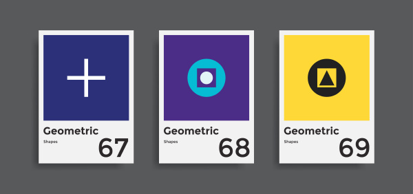 omfatter maler samling med grafiske geometriske