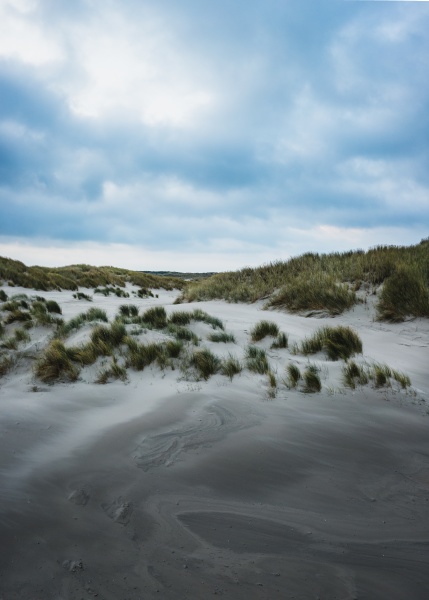 luftfoto af klitter pa oen terschelling
