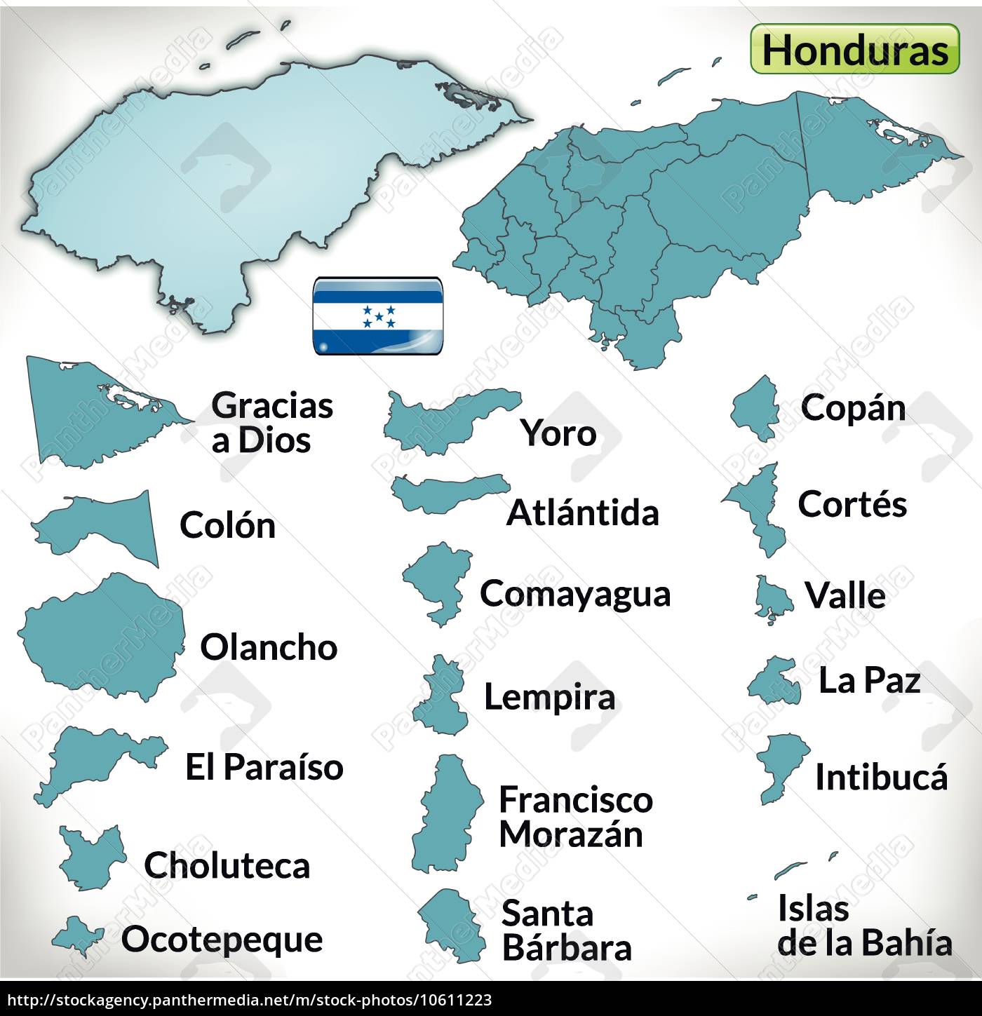 Kort Over Honduras kort over honduras med kanter i blå   Royalty Free Image  Kort Over Honduras