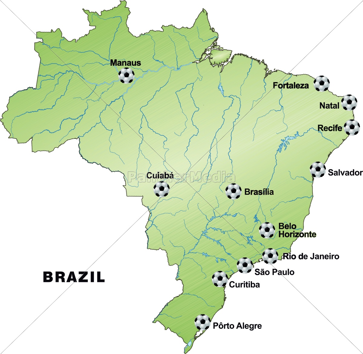 Kort Over Brasilien kort over brasilien tematiske in green   Royalty Free Image  Kort Over Brasilien