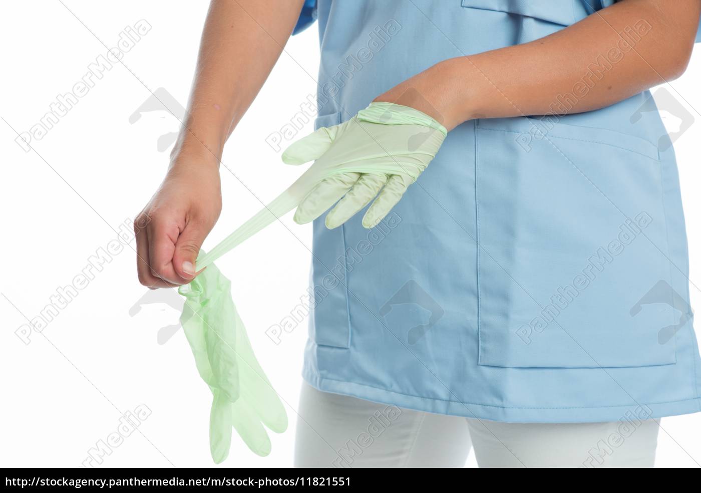 sygeplejerske med latex handsker - Stockphoto #11821551 Billedbureau