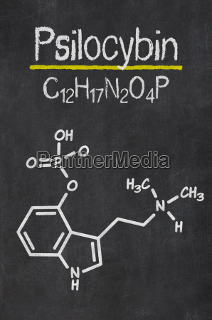 Erklæring Hvad angår folk Læs Skifer med den kemiske formel af psilocybin - Stockphoto #12714792 |  PantherMedia Billedbureau