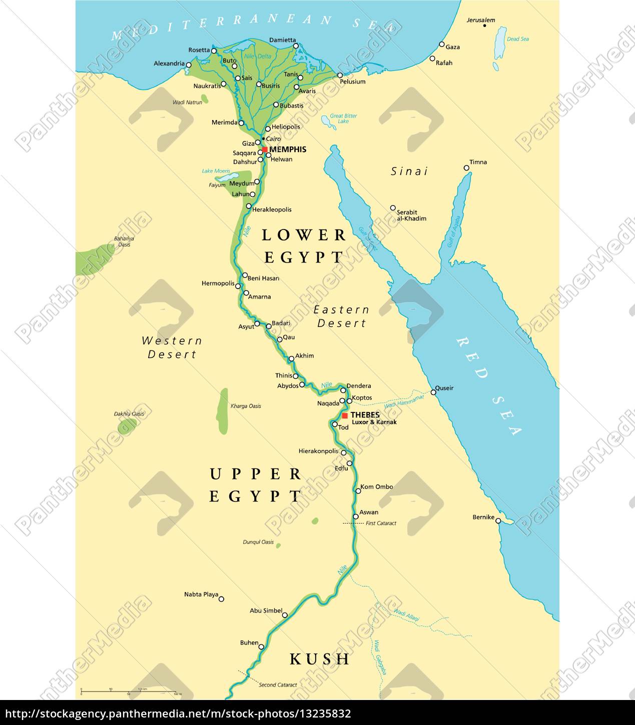 Egypten Kort det gamle egypten kort   Stockphoto   #13235832   PantherMedia  Egypten Kort