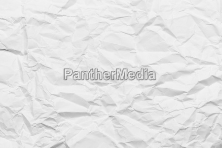 Rynket Papir Hvid Baggrund Tekstur Stockphoto 14367915 Panthermedia Billedbureau