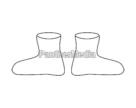 vil beslutte Autonomi shuttle gummistøvler skitse tegneserie simple gumboots - Royalty Free Image  #25929769 | PantherMedia Billedbureau