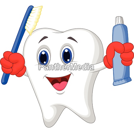 Tand tegneserie bedrift tandbørste og - Stockphoto #27946038 | PantherMedia Billedbureau